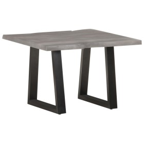 Mesa de centro borde natural madera maciza acacia 60x60x40 cm en Mesas de centro | Comprar online en Foru.es