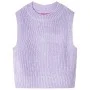Chaleco infantil de punto color lila claro 140 de , Camisetas para niños - Ref: Foro24-14548, Precio: 11,31 €, Descuento: %