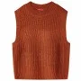 Chaleco infantil de punto color coñac 116 de , Camisetas para niños - Ref: Foro24-14541, Precio: 10,87 €, Descuento: %