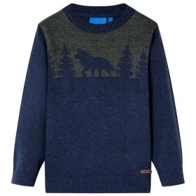 Jersey de punto infantil azul marino 92 de , Camisetas para niños - Ref: Foro24-14499, Precio: 12,41 €, Descuento: %
