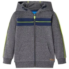Sudadera infantil con capucha y cremallera gris mélange 92 de , Camisetas para niños - Ref: Foro24-13274, Precio: 13,87 €, De...