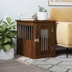 Jaula para perros madera de ingeniería roble marrón 45x62x59 cm de , Casetas para perros - Ref: Foro24-838315, Precio: 66,70 ...