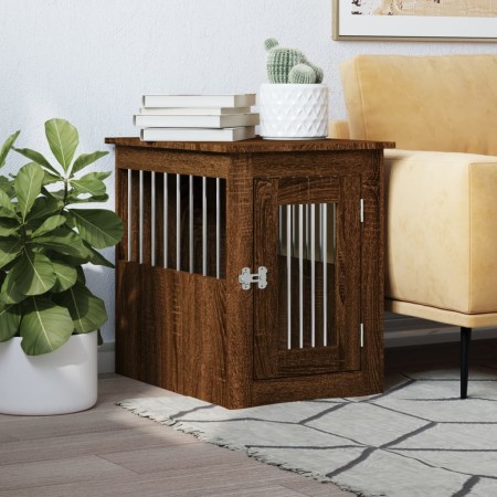 Jaula para perros madera de ingeniería roble marrón 45x62x59 cm de , Casetas para perros - Ref: Foro24-838315, Precio: 66,70 ...