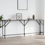 Mesa consola madera de ingeniería gris Sonoma 200x29x75 cm de , Mesas auxiliares - Ref: Foro24-837780, Precio: 65,46 €, Descu...