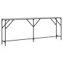 Sonoma gray engineered wood console table 200x29x75 cm by , Side tables - Ref: Foro24-837780, Price: 63,28 €, Discount: %