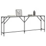 Mesa consola madera de ingeniería gris Sonoma 200x29x75 cm de , Mesas auxiliares - Ref: Foro24-837780, Precio: 63,28 €, Descu...