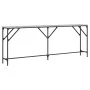 Mesa consola madera de ingeniería gris Sonoma 200x29x75 cm de , Mesas auxiliares - Ref: Foro24-837780, Precio: 63,28 €, Descu...