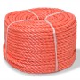 Cuerda torcida de polipropileno 10 mm 500 m naranja de vidaXL, Sogas y cuerdas metálicas - Ref: Foro24-143835, Precio: 138,44...