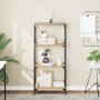 Librería 4 estantes madera ingeniería roble Sonoma 59x35x132 cm de , Librerías y estanterías - Ref: Foro24-837618, Precio: 55...