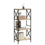 Librería 4 estantes madera ingeniería roble Sonoma 59x35x132 cm de , Librerías y estanterías - Ref: Foro24-837618, Precio: 55...