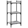 Librería 3 estantes madera ingeniería gris Sonoma 40x30x86 cm de , Librerías y estanterías - Ref: Foro24-837630, Precio: 36,2...