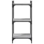 Librería 3 estantes madera ingeniería gris Sonoma 40x30x86 cm de , Librerías y estanterías - Ref: Foro24-837630, Precio: 36,2...