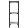 Librería 3 estantes madera ingeniería gris Sonoma 40x30x86 cm de , Librerías y estanterías - Ref: Foro24-837630, Precio: 36,2...