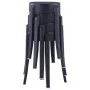Taburetes apilables 4 unidades plástico negro de vidaXL, Taburetes de cocina - Ref: Foro24-247278, Precio: 77,96 €, Descuento: %