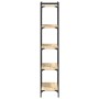 Librería 5 estantes madera ingeniería roble Sonoma 60x30x154 cm de , Librerías y estanterías - Ref: Foro24-837658, Precio: 61...