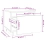 Mesitas de noche 2 uds madera maciza de pino negro 35x34x32 cm de vidaXL, Mesitas de noche - Ref: Foro24-813404, Precio: 50,8...