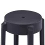 Taburetes apilables 4 unidades plástico negro de vidaXL, Taburetes de cocina - Ref: Foro24-247278, Precio: 77,96 €, Descuento: %