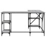 Escritorio madera de ingeniería gris Sonoma 139x139x75 cm de , Escritorios - Ref: Foro24-837595, Precio: 103,48 €, Descuento: %