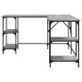 Escritorio madera de ingeniería gris Sonoma 139x139x75 cm de , Escritorios - Ref: Foro24-837595, Precio: 103,48 €, Descuento: %