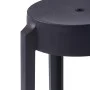 Taburetes apilables 4 unidades plástico negro de vidaXL, Taburetes de cocina - Ref: Foro24-247278, Precio: 77,96 €, Descuento: %