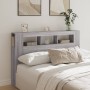 Cabecero LED madera ingeniería gris Sonoma 160x18,5x103,5 cm de , Cabeceros y pies de cama - Ref: Foro24-837356, Precio: 100,...