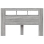 Cabecero LED madera ingeniería gris Sonoma 160x18,5x103,5 cm de , Cabeceros y pies de cama - Ref: Foro24-837356, Precio: 100,...