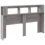 Cabecero LED madera ingeniería gris Sonoma 160x18,5x103,5 cm de , Cabeceros y pies de cama - Ref: Foro24-837356, Precio: 100,...