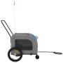 Remolque de bicicleta mascotas hierro tela Oxford azul gris de , Cochecitos para mascotas - Ref: Foro24-93855, Precio: 108,84...