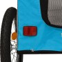 Remolque de bicicleta mascotas hierro tela Oxford azul gris de , Cochecitos para mascotas - Ref: Foro24-93855, Precio: 108,84...