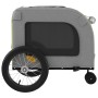 Remolque de bicicleta mascotas hierro tela Oxford verde gris de , Cochecitos para mascotas - Ref: Foro24-93857, Precio: 120,7...