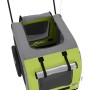 Remolque de bicicleta mascotas hierro tela Oxford verde gris de , Cochecitos para mascotas - Ref: Foro24-93857, Precio: 120,7...