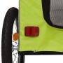 Remolque de bicicleta mascotas hierro tela Oxford verde gris de , Cochecitos para mascotas - Ref: Foro24-93857, Precio: 120,7...
