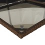 Set comedor de jardín 5 piezas y cojines ratán sintético marrón en Conjuntos de jardín | Comprar online en Foru.es