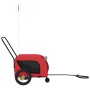 Remolque de bicicleta mascotas hierro tela Oxford rojo negro de , Cochecitos para mascotas - Ref: Foro24-94013, Precio: 109,2...