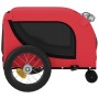 Remolque de bicicleta mascotas hierro tela Oxford rojo negro de , Cochecitos para mascotas - Ref: Foro24-94013, Precio: 109,2...
