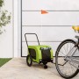 Remolque de bicicleta mascotas hierro tela Oxford verde negro de , Cochecitos para mascotas - Ref: Foro24-94018, Precio: 109,...