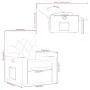 Dunkelgrüner Stoff-Liegesessel von , Sessel - Ref: Foro24-372485, Preis: 190,33 €, Rabatt: %