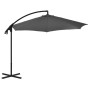 Sombrilla voladiza con poste de acero 300 cm antracita de vidaXL, Sombrillas - Ref: Foro24-44875, Precio: 120,29 €, Descuento: %