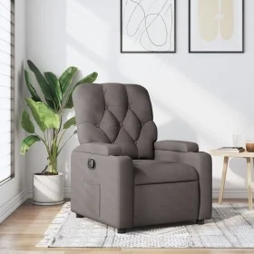 Sillón reclinable de tela gris taupe de , Sillones - Ref: Foro24-372487, Precio: 200,50 €, Descuento: %