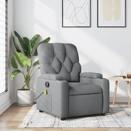 Sillón reclinable de masaje de tela gris claro de , Sillones - Ref: Foro24-372491, Precio: 270,24 €, Descuento: %