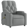 Sillón reclinable de masaje de tela gris claro de , Sillones - Ref: Foro24-372491, Precio: 270,24 €, Descuento: %
