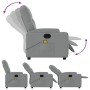 Sillón reclinable de masaje de tela gris claro de , Sillones - Ref: Foro24-372491, Precio: 270,24 €, Descuento: %