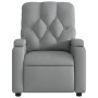Sillón reclinable de masaje de tela gris claro de , Sillones - Ref: Foro24-372491, Precio: 270,24 €, Descuento: %