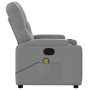 Sillón reclinable de masaje de tela gris claro de , Sillones - Ref: Foro24-372491, Precio: 270,24 €, Descuento: %