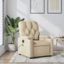 Sillón de masaje reclinable de tela crema de , Sillones - Ref: Foro24-372500, Precio: 224,66 €, Descuento: %