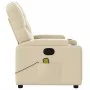 Sillón de masaje reclinable de tela crema de , Sillones - Ref: Foro24-372500, Precio: 224,66 €, Descuento: %