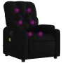 Sillón reclinable de masaje de tela negro de , Sillones - Ref: Foro24-372493, Precio: 220,64 €, Descuento: %