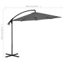 Sombrilla voladiza con poste de acero 300 cm antracita de vidaXL, Sombrillas - Ref: Foro24-44875, Precio: 120,29 €, Descuento: %