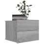 Mesitas de noche 2 uds contrachapada gris Sonoma 40x30x30 cm de vidaXL, Mesitas de noche - Ref: Foro24-815414, Precio: 58,73 ...