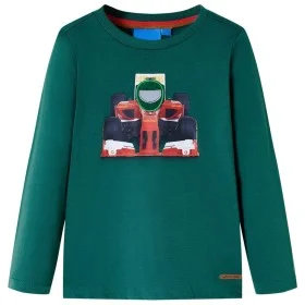 Camiseta infantil de manga larga verde 92 de , Camisetas para niños - Ref: Foro24-12874, Precio: 8,52 €, Descuento: %